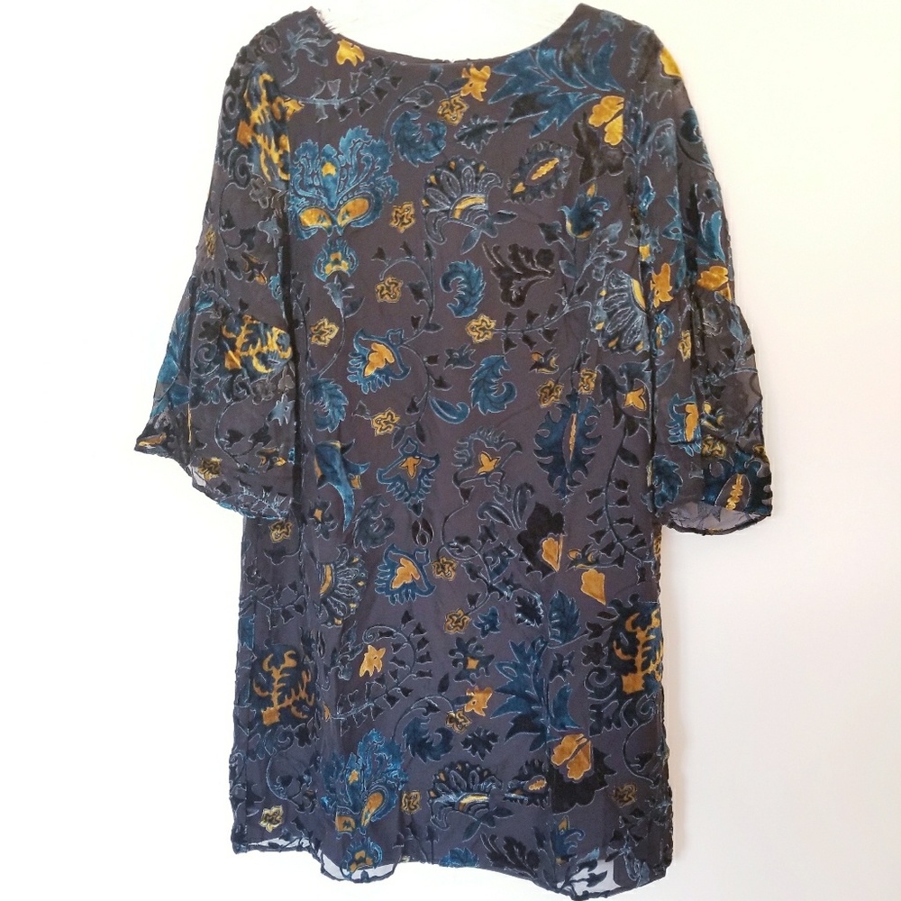Carolina Belle | Burnout Velvet Sheath Dress